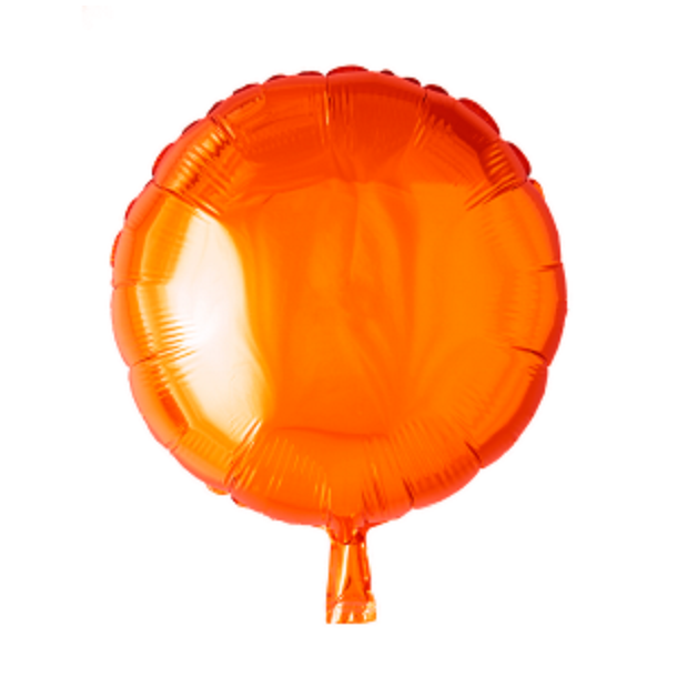 Folie ballon Rund ORANGE 46 cm