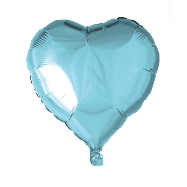Folie ballon Hjerte 46 cm LYSEBL
