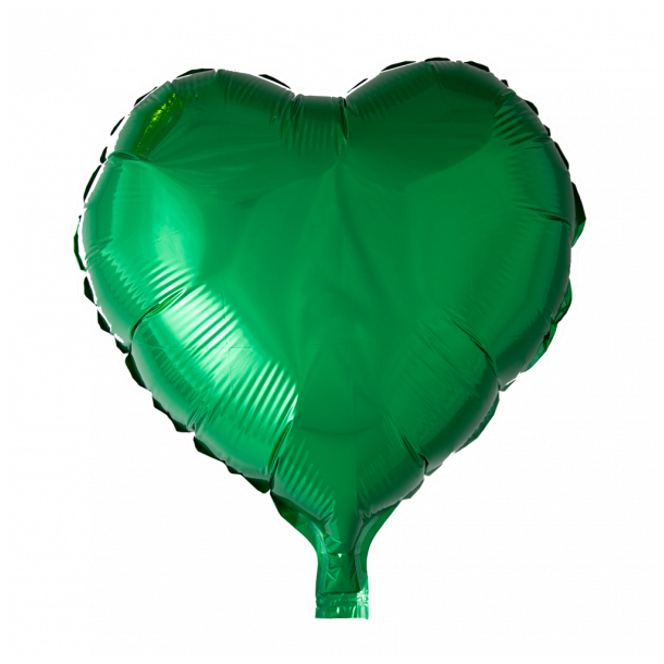 Folie ballon Hjerte 46 cm GRN