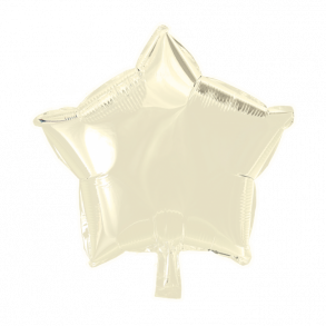 Folie ballon Stjerne CREME 46 cm