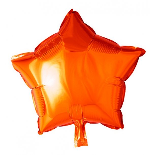 Folie ballon Stjerne ORANGE 46 cm