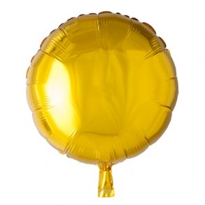 Folie ballon Rund GULD 46 cm