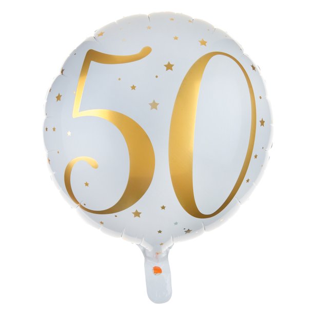 Folieballon 50 | Køb balloner til guldbryllup og fødselsdag
