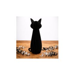 Svart karnevalskatt, vaxkaka, 30 cm