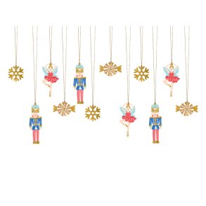 Gavemrker til jul - Nddeknkker- 12 stk.