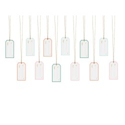 Presentetiketter - manila till jul 12 st.