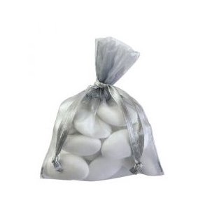 Rispose - gavepose organza i slvgr