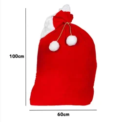 Tomtesck i rtt velourtyg 60x100cm