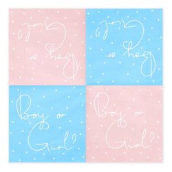 Pojke eller flicka servetter