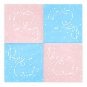 Boy or Girl servietter 