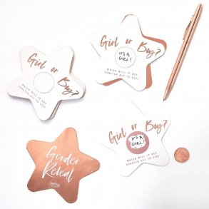 Boy or Girl skrabe-kort 