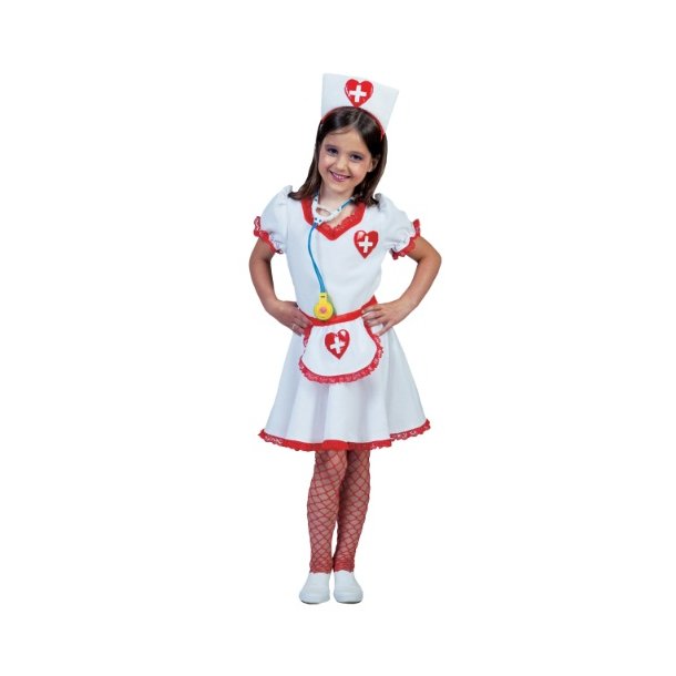 Sygeplejerske kostume | Køb sygeplejeske uniform piger her
