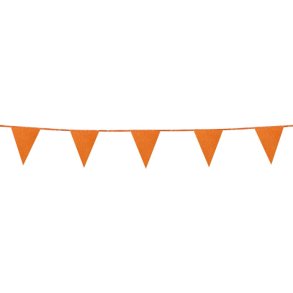 Flagbanner med 12 flag i Glitter-Orange