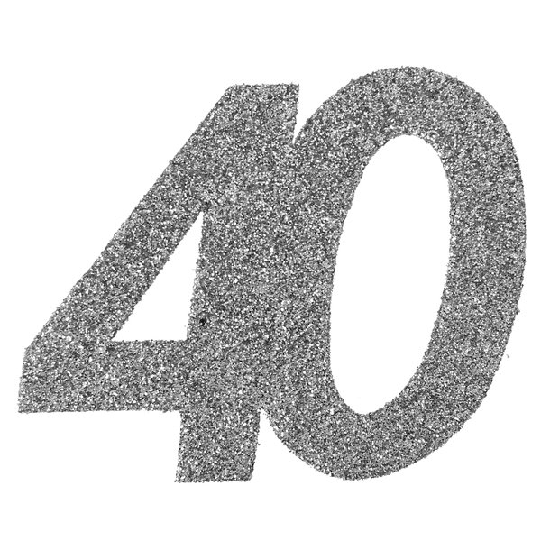 Tal konfetti stor 40 SLV