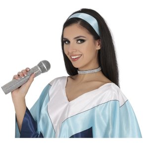 Mikrofon i silverglitter