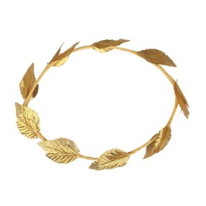 Grsk hovedkrans med guldfarvet blade