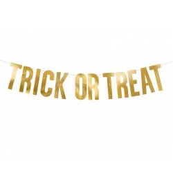 Trick or Treat Banner guld