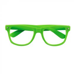 Neonbrille uden glas i grn