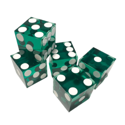 Terninger D6 akryl Casino - Grn