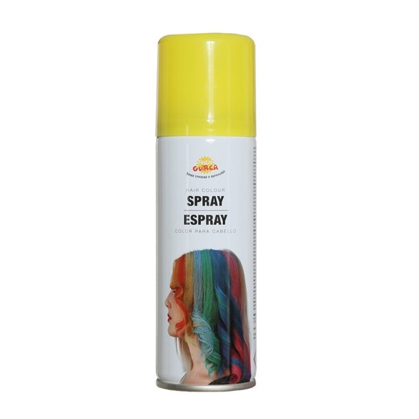 Hårspray i Køb gul Hårfarve i spray til udklædning