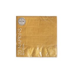 Servietter 33x33 i guldfarve