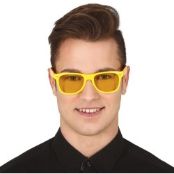 Solbrille i gul med gule glas