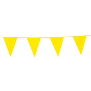 Flagbanner 10 m. med gule flag