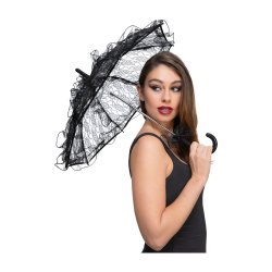 Spetsparasoll svart 55cm