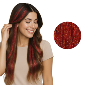  Hrextensions 3 st i glitterrtt