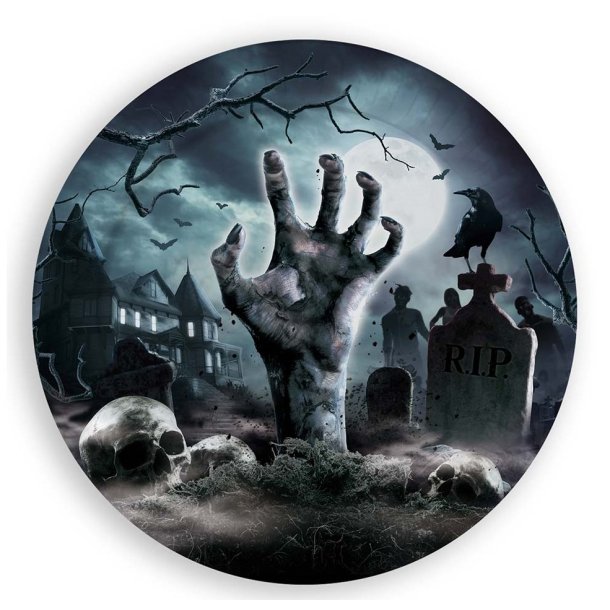 Halloween Tallerken Graveyard