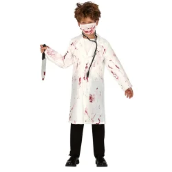 Blodig lgekittel og maske til brn