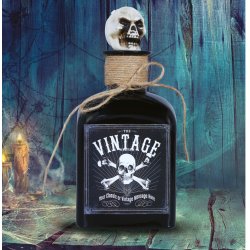 Halloween flaska med skalle