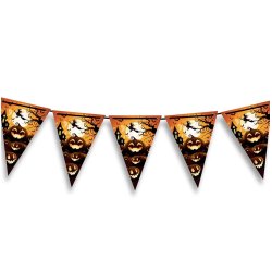 Halloween flagga banner - pumpa