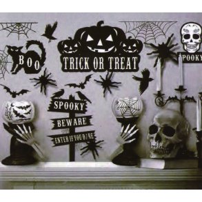 Halloween vindues klistermrker