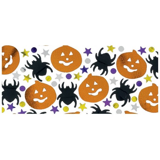 Halloween Konfetti, Edderkopper og grskar