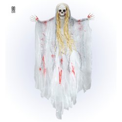 Halloween Ghost 90cm med blodigt tyg