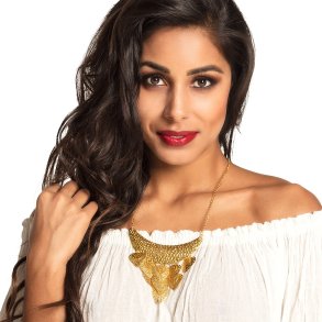 Halssmykke med blade