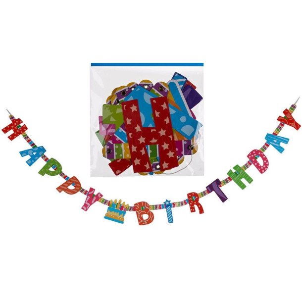 Happy Birthday kartongbanner