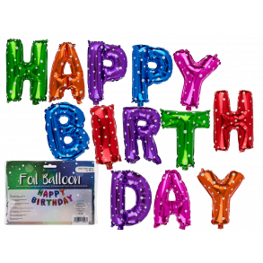 Happy Birthday Folieballon st Multi