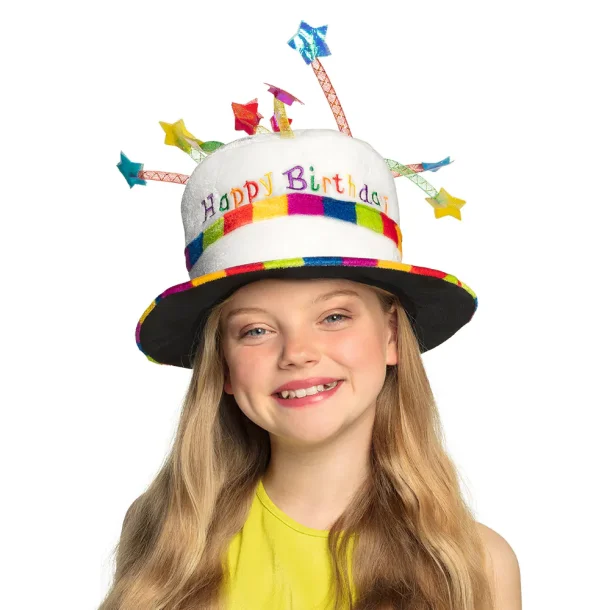 Happy Birthday hat - lagkage