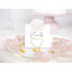 Hjrta korthllare 10 st. GULD