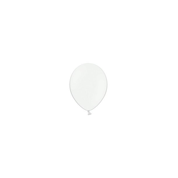 Ballon 30 cm, 100 stk. Hvid