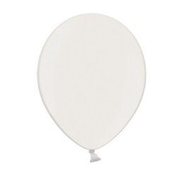 Ballong i 12,7cm metall vit - 100st