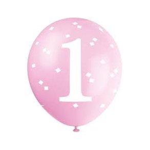 1 rs balloner i lyserd