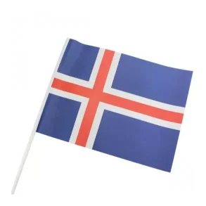 Papirflag Island p pind, A4 25stk