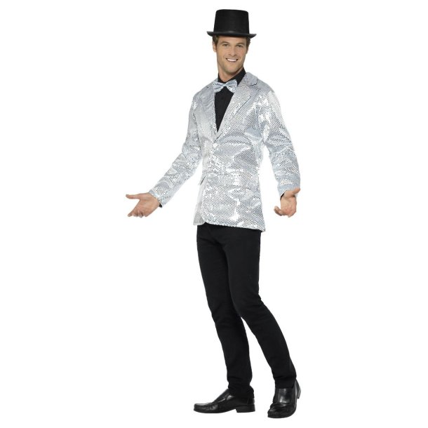 Disco jakke med slv palietter til mand