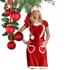 Juleforklde i rd med hjertelommer