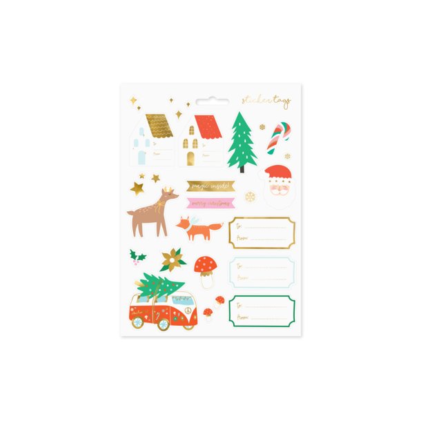 Julegavemrker  - Stickers med julemotiv