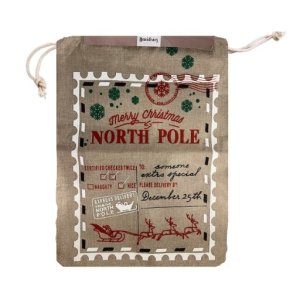 Gavesk i Hessian 50x70cm -North Pole