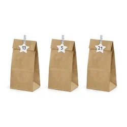 Presentpsar i papper som julkalender  komplett